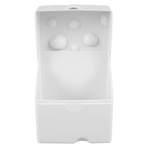 MUELODSIC Caja para Queso Lonchas Tapa Abatible Almacenamiento Compacto y Práctico para Refrigerador Contenedor Blanco de Plástico Fácil de Limpiar para Cocina Doméstica