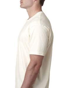 Next Level Men's Sueded Crew Neck T-Shirt - Soft Jersey Blend, Natural Color