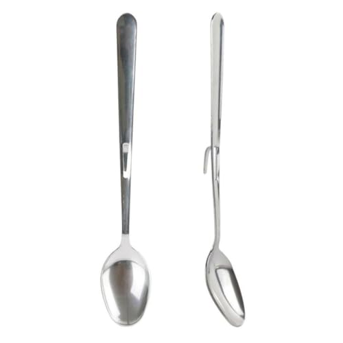 Paris Prix Lot de 2 Cuillères à Confiture Marmelade 19cm Gris