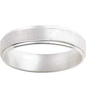 Alliance or blanc 18 carats 4,5 mm NAELYS bague de mariage femme homme taille 54