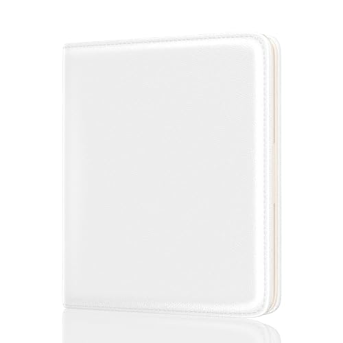 Image of Rouidr Womens Wallet, RFID Small Slim Wallet for Women, Cute Bifold Leather Pocket Credit Card Holder Ladies Mini Purse with Zipper Coin Pocket & ID Window, White