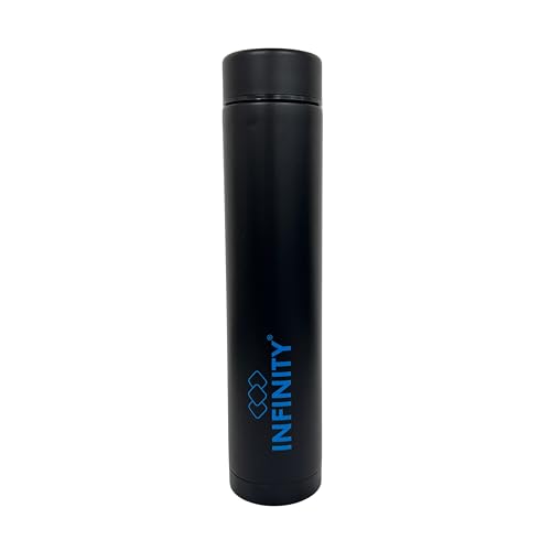 Image of Infinity Selfie Vacuum Insulated Stainless Steel Bottle | 24 Hrs Hot & Cold | for Office | Gym | Sports | College | Travelling | 250 ml Black Colour | Leak Proof | Lightweight | Sleek Design |