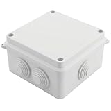 Lumonic Caja de Derivación Blanca 100x100x70mm Con 7 Aberturas - Montada...