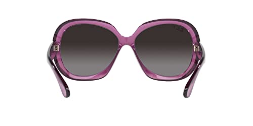Ray-Ban Women's Rb4098 Jackie Ohh Ii Butterfly Sunglasses, Transparent Violet/Grey Gradient Polarized, 60 Mm #TOP6