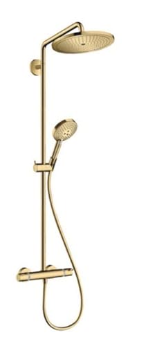 hansgrohe Croma Select S Showerpipe 280 1 jet avec thermostatique, aspect doré poli, 26890990