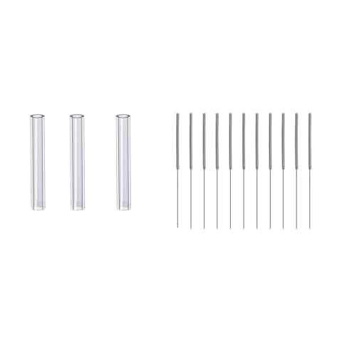 100 Pcs Acupuncture Pen 0.25 * 25mm with Tube 40mm Cover