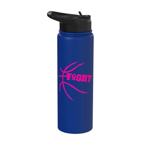Breast Cancer Awareness Pink Ribbon Insulated Water Bottle