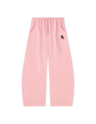 Amazon.com: Aelfric Eden Cherry Embroidery Baggy Barrel Sweatpants