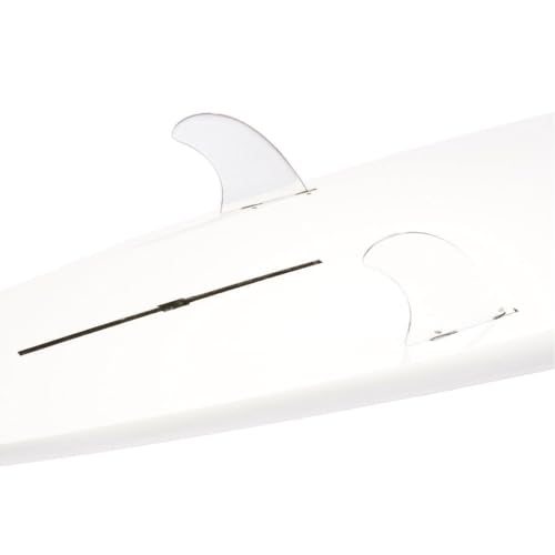 DORSAL Surfboard Fins Longboard Side 2 or Quad Rear Set FCS Compatible Clear GL Style Polycarbonate