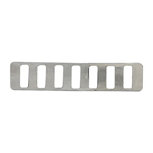 Image of Front Grill Mesh Inserts for Hummer H2 2003-2009 Accessories, Front Bumper Air Inlet Vent Center Grille Cover Bug Screen Deflector, Front Grill /Mesh Grille Grid Inserts Cover Panel Trim (Chrome)
