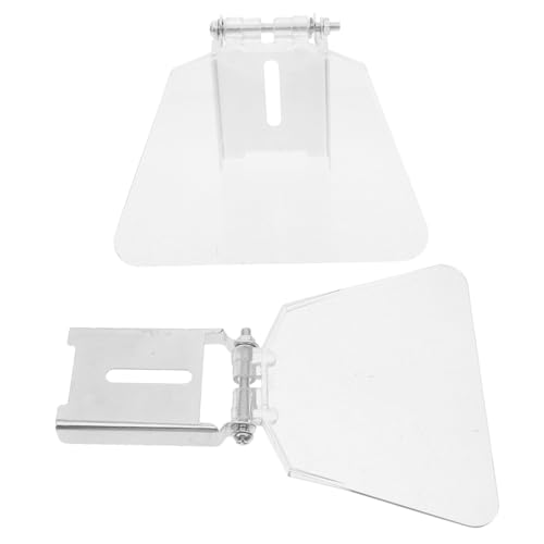 FONDOTIN Protector Transparente para Amoladora de Banco de Plástico Resistente y Duradera Escudo para Ojos de Reemplazo Protección contra Escombros Voladores para Seguridad Taller
