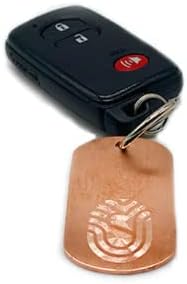 Miniatura 3 de StayWell Llavero de clip giratorio de cobre con dije de placa de perro de cobre, fabricado en los Estados Unidos, 99.94% de cobre puro, propiedades