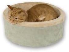 K&h Heated Thermo Kitty Cat Pet Cuddle Cup Bed Sage 16" Kh3193 for Your Dog and Cat Fast Shipping