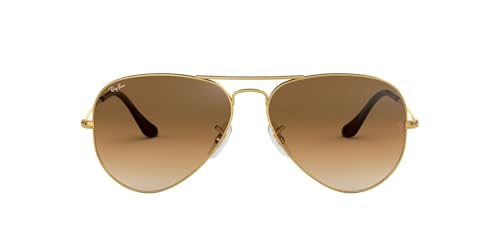 Image of Ray-Ban Gradient Pilot Unisex Sunglasses (0Rb3025 | 61 Mm| Brown)