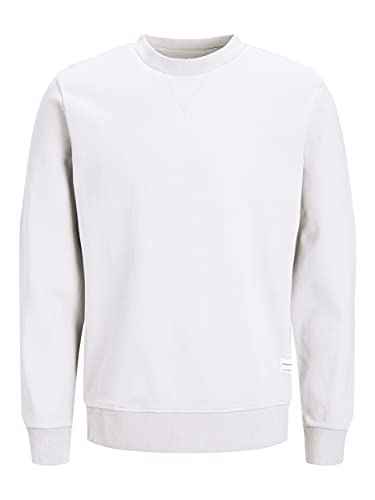  JACK & JONES Pull tricoté pour homme, Blanc (b...