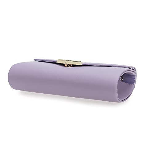 CHARMING TAILOR PU Clutch Purse for Women Evening Bag Chic Clutch Handbag for Special-occasion (Lilac)