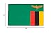 AZ FLAG - Zambia Flag - 3x5 Ft - 100D Polyester Zambian Banner with Two Metal Grommets - Fade Resistant - Vivid Colors - 3' x 5' Feet - 150x90 Cm