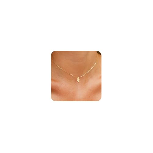 [GCAGCQYQ] Initial s for Women Trendy Girls Lowercase Letter a-z Pendant Dainty with Initials Non Tarnish Cute Custom Name Perso