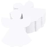 MixTeach 200 Pcs Angel Cutouts Paper Angel Shapes 4 Inch Christmas Angel Cut Out White Angel Shape Die Cuts for Christmas Winter Celebrations Decor Bulletin Board School Classroom Craft Project