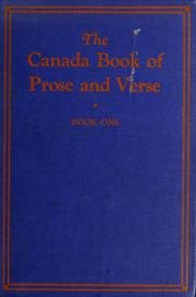 Hardcover The Canada Book of Prose and Verse: Book One Book