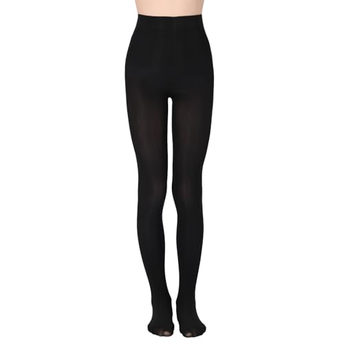 OVISSA Medias de Ballet para Niñas Lisas 40 DEN Suaves Elásticas y Resistentes Negro 104-122 cm