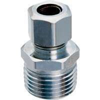 PP74PCLF Straight Connector - 0.5 Mip x 0.375 Od