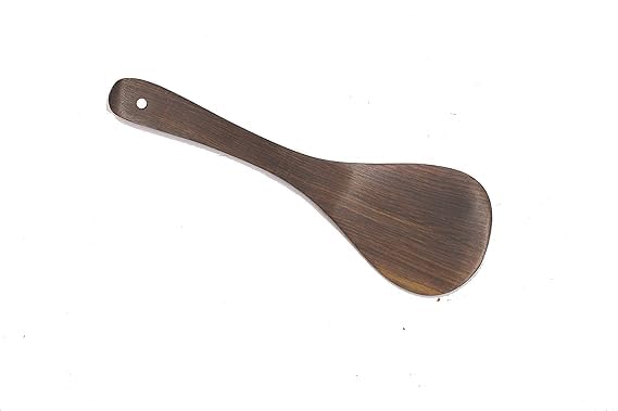 Image of Wooden Kitchen Utensil Set, Brown Walnut Wood, 4-Piece Cooking Spoons and Spatula Collection, Traditional Style