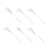 ADOCARN 6個プレス式ボトルポンプ ローションボトル用交換ポンプ ハンドソープ シャンプー シャワージェル対応 耐久性のある設計