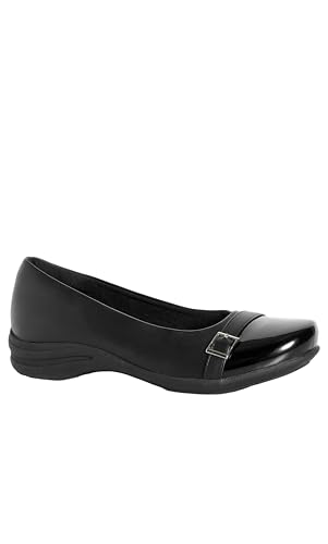 Women's Comfort Julie Flat, Black