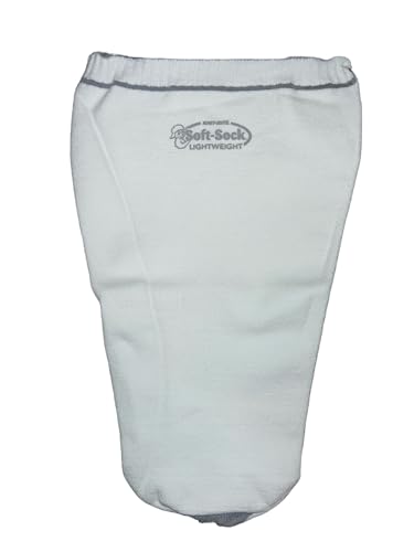 Generic Knit Rite Soft Sock Lightweight with Hole - Wide Short - 1SPSWDSH, Large, White