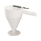 Distributeur de pâte à crêpes,1200ml Entonnoir avec Support pour Moules à Muffins - Verseur à Pâte,Cuisine maison, petit-déjeuner, desserts, cookies, muffins, pâtisseries de fête