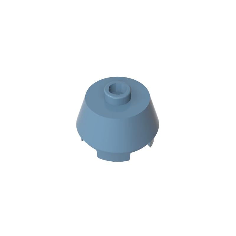 XYEIUGO 98100 Round Brick Round 2x2 Truncated Cone, Sand Blue, 50 PCS