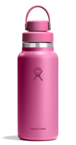 Image of Hydro Flask Water Bottle - Insulated Stainless Steel - Wide Mouth Chug Lid, Non Spill, Leakproof in 32 Oz Reef Pink