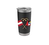 Österreich Flagge Antigua & Barbuda Flagge Doppelwandiger Edelstahl-Thermobecher