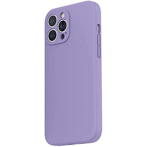 Compatible with iPhone 13 Pro Max Anti-fall Protective Case Military Grade Shockproof Silicone Protective Cover Slim 6.7 inch - Purple Grass Cover