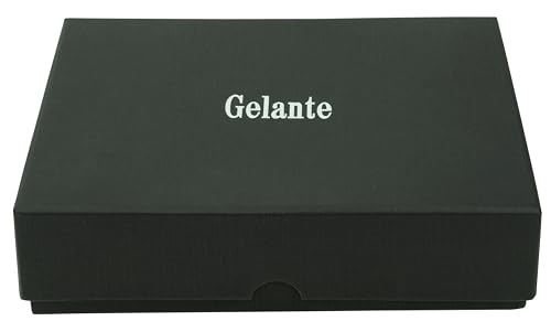 Image of Gelante Genuine Leather Ratchet Dress Belt With Automatic Sliding Buckle - Minimalistic Style-Trim to Fit