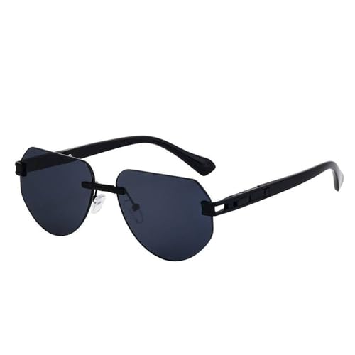 Lunettes de soleil homme anti éblouissement monture vintage irrégulière pour yeux sensibles