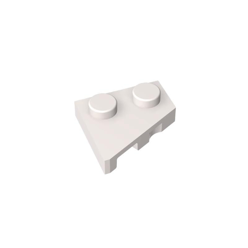 XYEIUGO 24307 Circular Plate Wedge Plate 2x2 Right, White, 50 PCS โ image 1