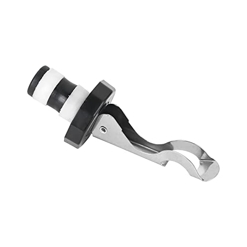 Sellador de acero inoxidable para botellas de vino, tapón abridor de botellas de acero inoxidable, tapón de goma (blanco, talla única)
