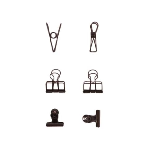 Craftelier - Set de 6 Pinzas Metálicas para Scrapbooking y Manualidades Cover
