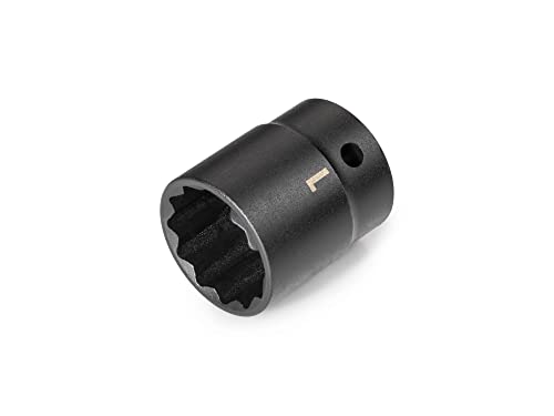 Image of TEKTON 1 /2 Inch Drive x 1 Inch Shallow 12-Point Impact Socket | SID22225