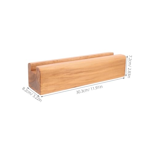 Base de madera para espejo de piso con soporte de diseño elegante 3