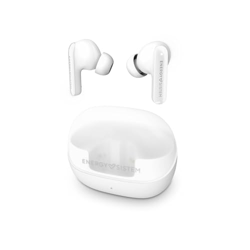 Energy Sistem Serenity ANC – Auriculares True Wireless con cancelación de Ruido (4 micrófonos, Bluetooth 5.4, plástico Reciclado, 25 Horas de batería, Certificado IPX4)
