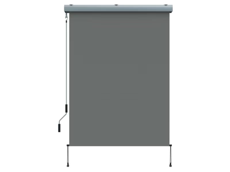 Home Trends Senkrechtmarkise außen160x250 cm – Vertikalmarkise mit Handkurbel aus Aluminium – Sichtschutz, Sonnenschutz & Windschutz für Balkon & Terrasse (Anthrazit)