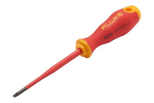 Tournevis plat isolé Fluke 4 mm x 100 mm 1000 V pour électricien