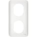 Ovalis - plaque de finition - 2 postes vertical - entraxe 57mm