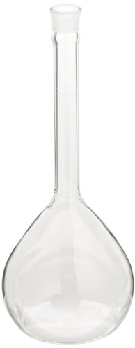 Corning Pyrex Borosilicate Glass Class A Volumetric Flask, 1000ml Capacity