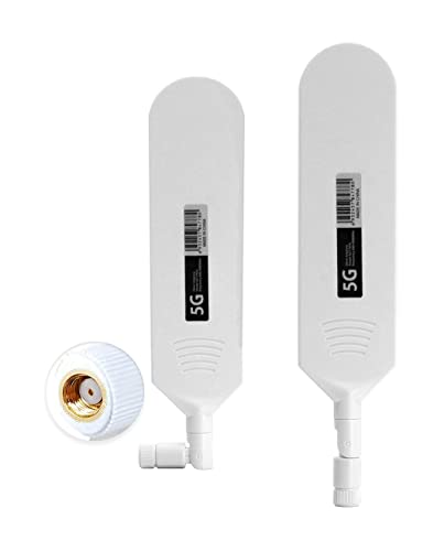 Antenne 4G/5G omni directionnelle à gain élevé 42dBi avec connecteur RP SMA mâle en blanc
