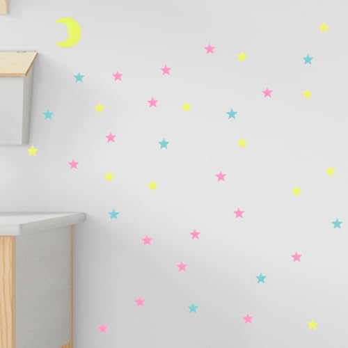 Stickers de Estrellas y Luna Luminosos para Pared miniatura 5