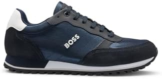 BOSS Herren Parkour-L Runn Sneakers mit Logo-Details und Details aus Kunstleder Größe